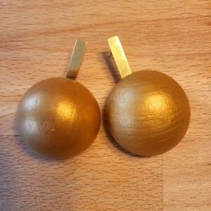 Elegant Gold Ball Earrings